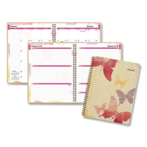 (AAG791905G)AAG 791905G – Watercolors Weekly/Monthly Planner, Watercolors Artwork, 11 x 8.5, Multicolor Cover, 12-Month (Jan to Dec): 2024 by AT-A-GLANCE (1/EA)