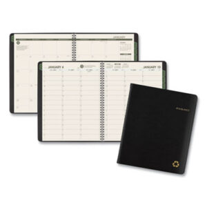 (AAG70951G05)AAG 70951G05 – Recycled Weekly Vertical-Column Format Appointment Book, 8.75 x 7, Black Cover, 12-Month (Jan to Dec): 2024 by AT-A-GLANCE (1/EA)
