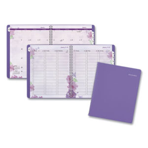 (AAG938P905)AAG 938P905 – Beautiful Day Weekly/Monthly Planner, Vertical-Column Format, 11 x 8.5, Purple Cover, 13-Month (Jan to Jan): 2024 to 2025 by AT-A-GLANCE (1/EA)
