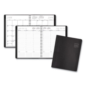 (AAG70950X45)AAG 70950X45 – Contemporary Weekly/Monthly Planner, Vertical-Column Format, 11 x 8.25, Graphite Cover, 12-Month (Jan to Dec): 2024 by AT-A-GLANCE (1/EA)