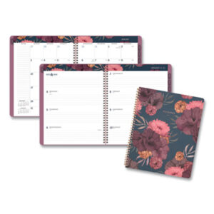 (AAG5254905)AAG 5254905 – Dark Romance Weekly/Monthly Planner, Dark Romance Floral Artwork, 11 x 8.5, Multicolor Cover, 13-Month (Jan-Jan): 2024-2025 by AT-A-GLANCE (1/EA)