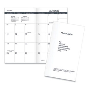 (AAG7090610)AAG 7090610 – Pocket Size Monthly Planner Refill, 6 x 3.5, White Sheets, 13-Month (Jan to Jan): 2024 to 2025 by AT-A-GLANCE (1/EA)