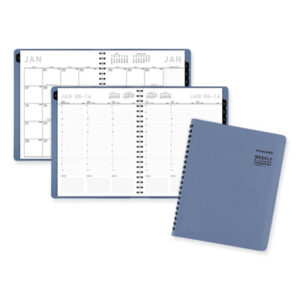 (AAG70940X20)AAG 70940X20 – Contemporary Weekly/Monthly Planner, 11.38 x 9, Slate Blue Cover, 12-Month (Jan to Dec): 2024 by AT-A-GLANCE (1/EA)