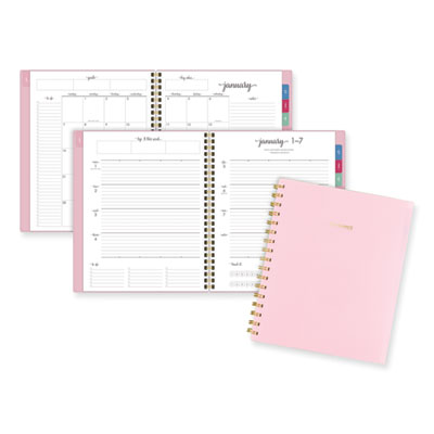 (AAG109980527)AAG 109980527 – Harmony Weekly/Monthly Poly Planner, 8.81 x 7.88, Pink Cover, 13-Month (Jan to Jan): 2024 to 2025 by AT-A-GLANCE (1/EA)