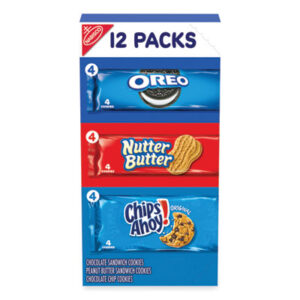 Nabisco; Nabisco Variety Pack; Variety Pack; Cookie Variety Pack; Assorted Cookies; Chocolate Chip; Peanut Butter; Oreo; Nutter Butter; Chips Ahoy; Cookies; Sandwich Cookies; Breakrooms; Kitchens; Nutrition; Nourishment; Snacks