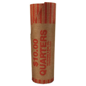 Bands & Wrappers; Bank Supplies; Boxes; Cash; Cash Handling; Cash Handling Supplies; Coin; Coin Sorters & Wrappers; Currency; Holds 40 Quarters; Kraft Paper; Money; Orange; Performed Tubular; PM COMPANY; Wrapper; Wrappers & Bands; Banks; Deposits; Notes; Enumeration; Sorting