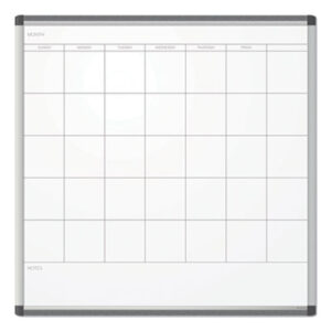 (UBR2902U0001)UBR 2902U0001 – PINIT Magnetic Dry Erase Undated One Month Calendar, 35 x 35, White by U BRANDS (1/EA)