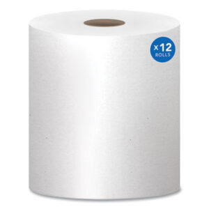 (KCC01040)KCC 01040 – Essential Hard Roll Towels for Business, Absorbency Pockets, 1-Ply, 8" x 800 ft,  1.5" Core, White, 12 Rolls/Carton by KIMBERLY CLARK (12/CT)