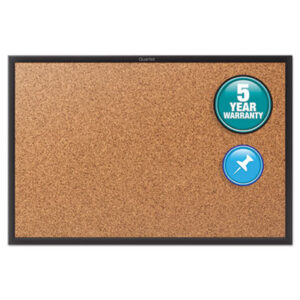 24w x 18h; Aluminum Frame; Black Aluminum Frame; Board; Boards; Cork; Cork Board; Cork Bulletin Board; Board; Bulletin; Bulletin Board; QUARTET; Tack; Tack Board; Classrooms; Schools; Education; Meeting-Rooms; Teachers