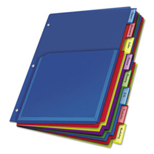 CARDINAL; Dividers; Expanding Pocket Index Dividers; Indexes; Tab Dividers; 8 tab; eight tab; blank tabs; Recordkeeping; Filing; Systems; Cataloging; Classification