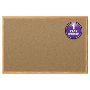 48w x 36h; Oak Frame; Board; Boards; Bulletin; Bulletin Board; Cork; Cork Board; Cork Bulletin Board; ACCO; QUARTET; Tack; Tack Board; Classrooms; Schools; Education; Meeting-Rooms; Teachers