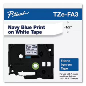 1/2"; Blue on White;Cartridge; Custom Label Maker; Electronic; Label; Label Maker; Label Maker Tape; Label Makers; Label Makers & Supplies; Label Printer; Labeling System; Labelmakers & Supplies; Lettering Machine; P-Touch Label Maker; P-Touch Label Makers & Supplies; PC Compatible Labeler; Tape Cartridge; TZ Series Tape Cartridge; Identifications; Classifications; Stickers; Shipping; Receiving; Mailrooms; Brother P-Touch