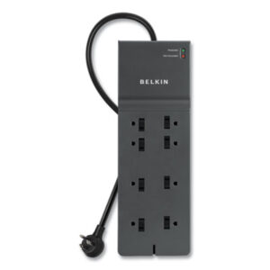 8-Outlet; BELKIN; Office Series; Surge Protector; Surgemaster; Suppressors; Power; Voltage; Spikes; Current; AC; Electricity; Overloads; Circuits; Electronics; Technology