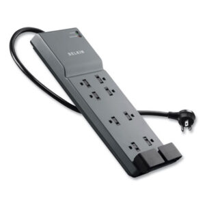 8-Outlet; BELKIN; Office Series; Surge Protector; Surgemaster; Suppressors; Power; Voltage; Spikes; Current; AC; Electricity; Overloads; Circuits; Electronics; Technology