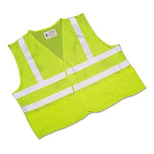 (NSN5984870)NSN 5984870 AbilityOne® SKILCRAFT® Safety Vest–Class 2 ANSI 107-2010 Compliant (1 Per EA)