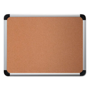 (UNV43713)UNV 43713 – Cork Board with Aluminum Frame, 36 x 24, Tan Surface by UNIVERSAL OFFICE PRODUCTS (1/EA)