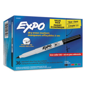 (SAN2003895)SAN 2003895 – Low-Odor Dry Erase Marker Office Value Pack, Extra-Fine Bullet Tip, Assorted Colors, 36/Pack by SANFORD (36/PK)