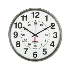 (NSN4919814)NSN 4919814 AbilityOne® SKILCRAFT® Atomic Slimline Wall Clock (1 Per EA)
