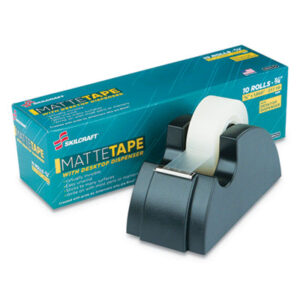 (NSN5806224)NSN 5806224 AbilityOne® SKILCRAFT® Desktop Tape Dispenser with Tape (6 Per ST)