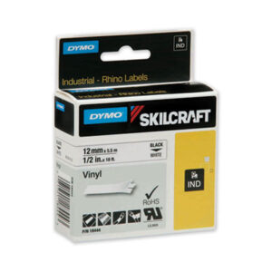 (NSN6871404)NSN 6871404 AbilityOne® SKILCRAFT® Dymo® Industrial Rhino™ Thermal Vinyl Label Tape Cassettes (1 Per EA)