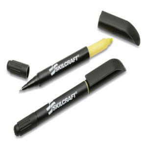 (NSN4840020)NSN 4840020 AbilityOne® SKILCRAFT® Rite-N-Lite Ballpoint Pen and Highlighter (12 Per DZ)