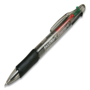 (NSN4536287)NSN 4536287 AbilityOne® SKILCRAFT® Essential 4-Color Ballpoint Pen (12 Per DZ)