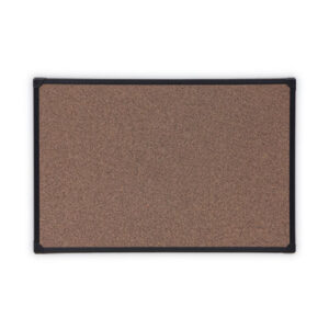 (UNV43022)UNV 43022 – Tech Cork Board, 36 x 24, Brown Surface, Black Plastic Frame by UNIVERSAL OFFICE PRODUCTS (1/EA)
