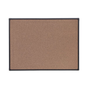 (UNV43023)UNV 43023 – Tech Cork Board, 48 x 36, Brown Surface, Black Aluminum Frame by UNIVERSAL OFFICE PRODUCTS (1/EA)