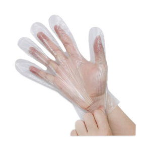 (NSN6922644)NSN 6922644 AbilityOne® SKILCRAFT® Polyethylene Food Service Gloves (1 Per BX)