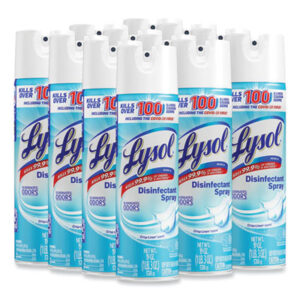 (RAC79329CT)RAC 79329CT – Disinfectant Spray, Crisp Linen, 19 oz Aerosol Spray, 12/Carton by RECKITT BENCKISER (12/CT)