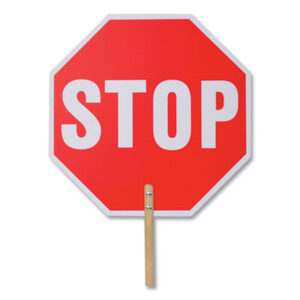 Stop Sign; Stop; Handheld Sign; Traffic Safety; Crossing Guard Sign