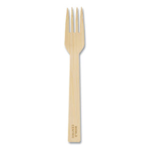 Compostable Food Service; Compostable Tableware; Compostable Fork; Fork; Bamboo; Certified Compostable