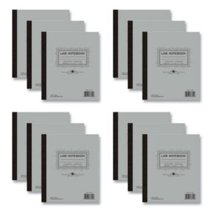 (ROA77645CS)ROA 77645CS – Lab and Science Carbonless Notebook, Quad Rule (4 sq/in), Gray Cover, (100) 11×9.25 Sheets, 12/CT, Ships in 4-6 Business Days by ROARING SPRING PAPER PRODUCTS (12/CT)