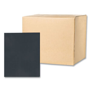 (ROA50119CS)ROA 50119CS – Pocket Folder, 0.5" Capacity, 11 x 8.5, Black, 25/Box, 10 Boxes/Carton, Ships in 4-6 Business Days by ROARING SPRING PAPER PRODUCTS (250/CT)