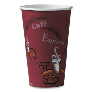 Cups; Single Use; Disposable; Hot Beverage Container; Solo; Hospitality; Cafeterias; Restaurants; Cafes; Beverages; Stations; Glass