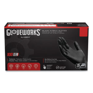 Nitrile; Disposable; Hand; Covering; Safety; Food-Service; Janitorial; Kitchens; Industrial Gloves