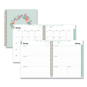 Planner; Calendar; Desk; Weekly; Monthly; Week; Month; Spiral; Wire; Agenda; Daily; Business; Personal; Goal Setting; Organizer; Fashion; Plan; Cover