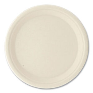 (BWKPLATE10NPFA)BWK PLATE10NPFA – Bagasse PFAS-Free Dinnerware, Plate, 10" dia, Tan, 500/Carton by BOARDWALK (500/CT)