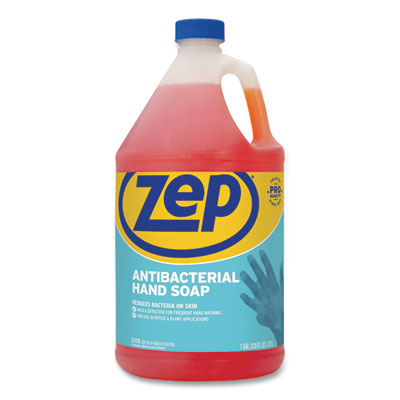 (ZPPR46124)ZPP R46124 – Antibacterial Hand Soap, Fragrance-Free, 1 gal Bottle, 4/Carton by ZEP INC. (4/CT)