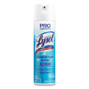 Aerosol Spray; Cleaning Supplies; Deodorizer; Disinfectant; Fresh Scent; Janitorial Supplies; LYSOL; Lysol Brand II; Lysol Disinfectant; RECKITT BENCKISER; Restroom Supplies; Spray; Washroom Supplies; Maintenance; Facilities; Upkeep; Restroom; Kitchen; Cleansers