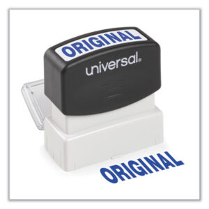 Blue; Message; Original Stamp; Phrase; Phrase Stamps; Pre-Inked; Pre-Inked Stamp; Self-Inking; Stamp; Stamps; Stamps & Ink; Title; Title Stamp; UNIVERSAL; ôORIGINALö; Imprints; Impressions; Labeling; Desktop; Inkers; SPR60019