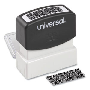 (UNV10136)UNV 10136 – Security Stamp, Obscures Area 1.69 x 0.56, Black by UNIVERSAL OFFICE PRODUCTS (1/EA)