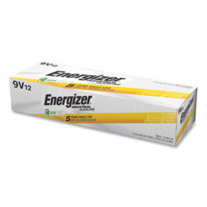 12 Batteries per Pack; 9V; Alkaline; Batteries; Battery; ENERGIZER; Flashlights & Batteries; Industrial; Electro-Chemical; Power; Cells; DC; Direct-Current; Charge