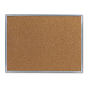 (UNV43612)UNV 43612 – Cork Bulletin Board, 24 x 18, Tan Surface, Aluminum Frame by UNIVERSAL OFFICE PRODUCTS (1/EA)