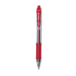 (ZEB46630)ZEB 46630 – Sarasa Dry Gel X20 Gel Pen, Retractable, Bold 1 mm, Red Ink, Clear/Red Barrel, Dozen by ZEBRA PEN CORP. (12/DZ)