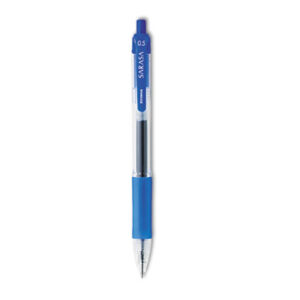 (ZEB46720)ZEB 46720 – Sarasa Dry Gel X20 Gel Pen, Retractable, Fine 0.5 mm, Blue Ink, Clear/Blue Barrel, 12/Pack by ZEBRA PEN CORP. (12/DZ)