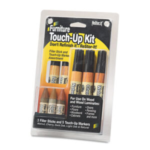 Furniture Marker; Furniture Touch-Up Kit; MASTER CASTER; ReStor-It; Scratch Repair; Touch-Up Kit; Wood; Wood Laminates; Wood Office Furniture; Mend; Restoration; Refurbish; Recondition; Rehab; Master Caster