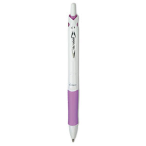 Acroball; Pure; White; Hybrid; Ballpoint; Gel; Pen; Writing; Instruments; Utensils; Inkers; Schools; Education; Students