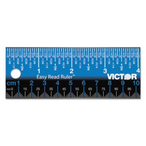 (VCTEZ18SBL)VCT EZ18SBL – Easy Read Stainless Steel Ruler, Standard/Metric, 18".25 Long, Blue by VICTOR TECHNOLOGY LLC (1/EA)