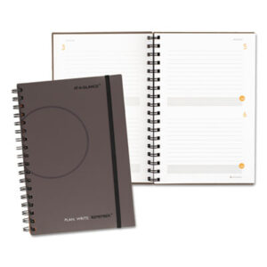 (AAG80620330)AAG 80620330 – Plan. Write. Remember. Planning Notebook Two Days Per Page , 9 x 6, Gray Cover, Undated by AT-A-GLANCE (1/EA)